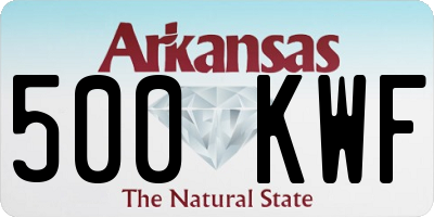 AR license plate 500KWF