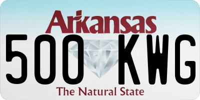 AR license plate 500KWG