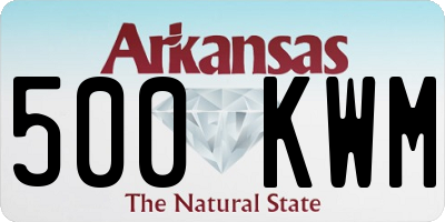 AR license plate 500KWM