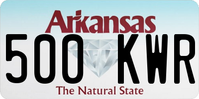 AR license plate 500KWR