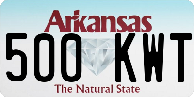 AR license plate 500KWT
