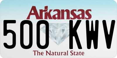 AR license plate 500KWV