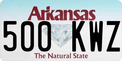 AR license plate 500KWZ