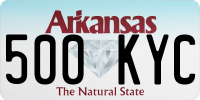 AR license plate 500KYC
