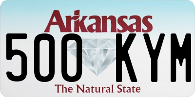 AR license plate 500KYM