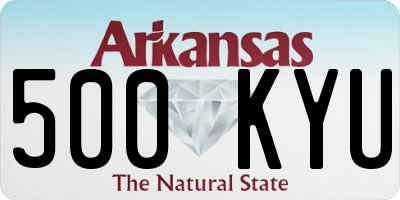 AR license plate 500KYU