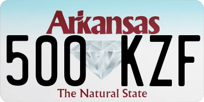 AR license plate 500KZF