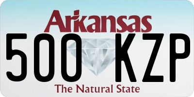 AR license plate 500KZP