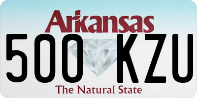 AR license plate 500KZU