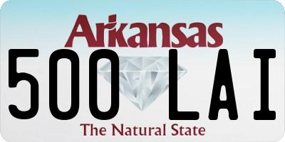AR license plate 500LAI