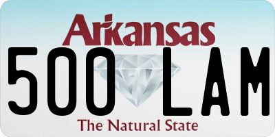 AR license plate 500LAM