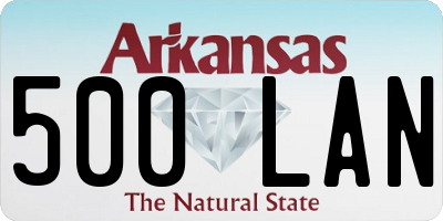 AR license plate 500LAN
