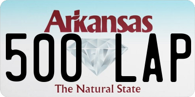 AR license plate 500LAP