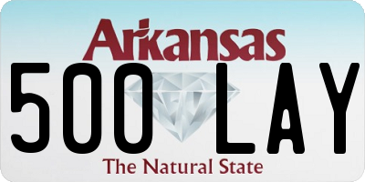 AR license plate 500LAY