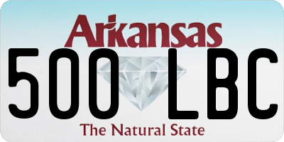 AR license plate 500LBC