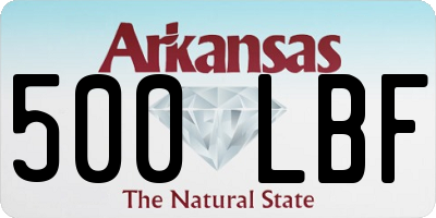 AR license plate 500LBF