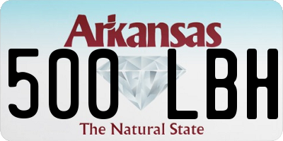 AR license plate 500LBH