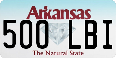 AR license plate 500LBI