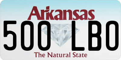 AR license plate 500LBO