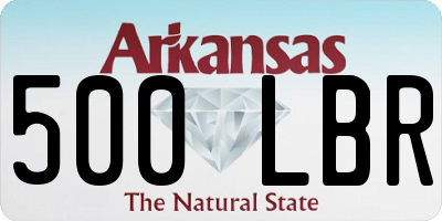 AR license plate 500LBR