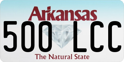 AR license plate 500LCC