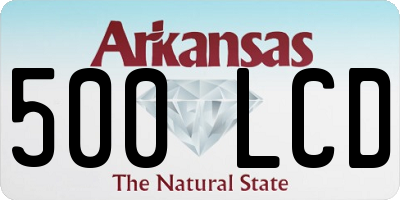 AR license plate 500LCD