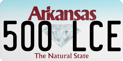 AR license plate 500LCE