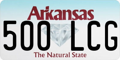 AR license plate 500LCG