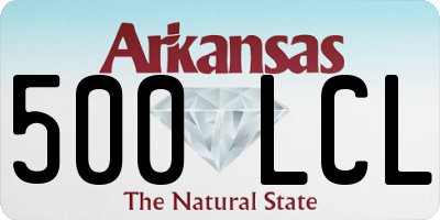 AR license plate 500LCL