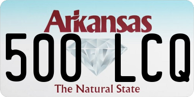 AR license plate 500LCQ