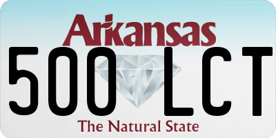 AR license plate 500LCT