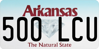 AR license plate 500LCU