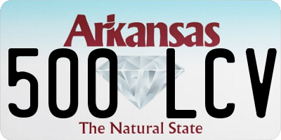 AR license plate 500LCV