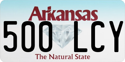 AR license plate 500LCY