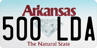 AR license plate 500LDA
