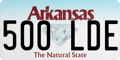 AR license plate 500LDE