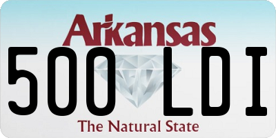 AR license plate 500LDI