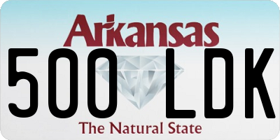AR license plate 500LDK
