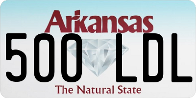 AR license plate 500LDL