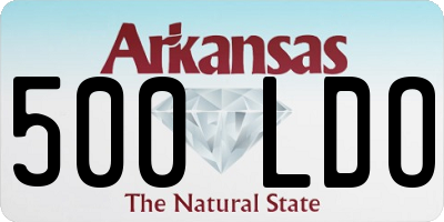 AR license plate 500LDO
