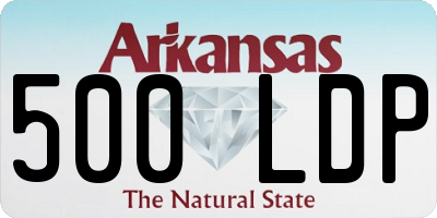 AR license plate 500LDP