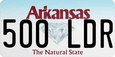 AR license plate 500LDR