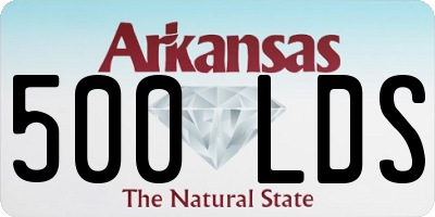 AR license plate 500LDS