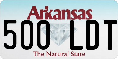 AR license plate 500LDT