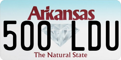 AR license plate 500LDU