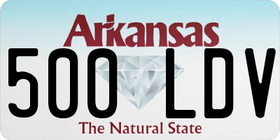 AR license plate 500LDV