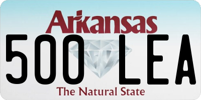 AR license plate 500LEA