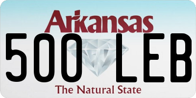 AR license plate 500LEB