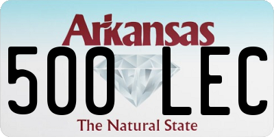 AR license plate 500LEC