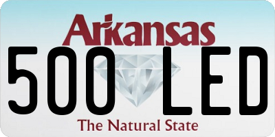AR license plate 500LED